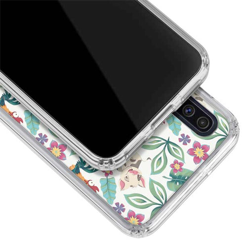 Disney Princess Moana Pua and Heihei Pattern Galaxy A50 Clear Case